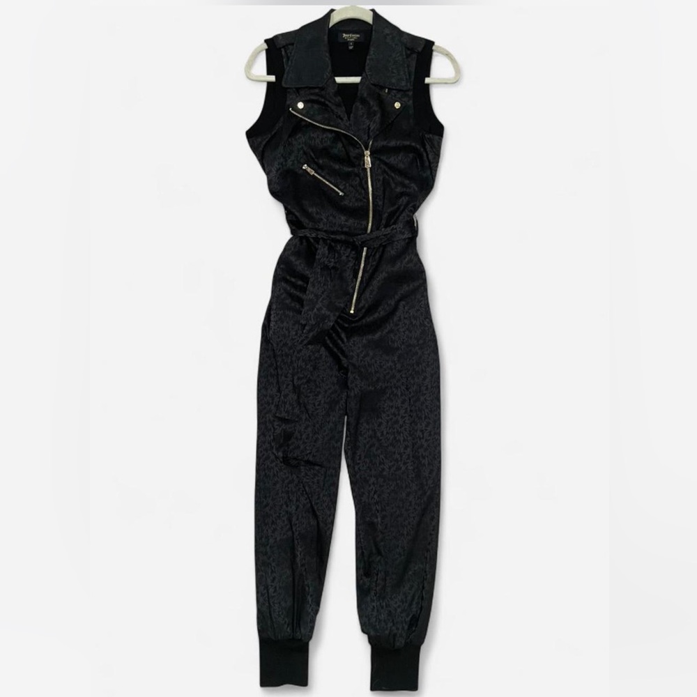 Juicy Couture Black Jacquard Jumpsuit